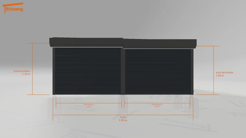 #DE Schweng Flachdachcarport C600 (ID 5m9kgq) #MTG