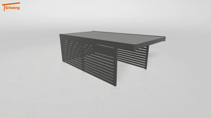 #DE Schweng Flachdachcarport C600 (ID g7pb42)