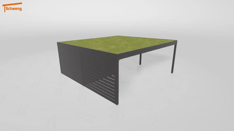 #DE Schweng Flachdachcarport C600+ (ID 33pgvx)