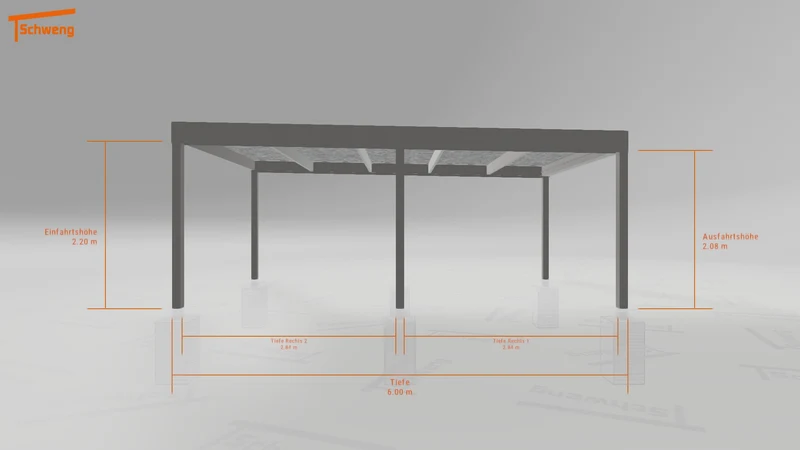#DE Schweng Flachdachcarport C600 (ID 33pgxx) #MTG