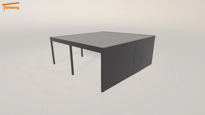 #DE Schweng Flachdachcarport C600 (ID mj54ng) #MTG