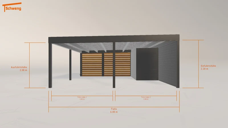 #DE Schweng Flachdachcarport C600 (ID mj54ng) #MTG