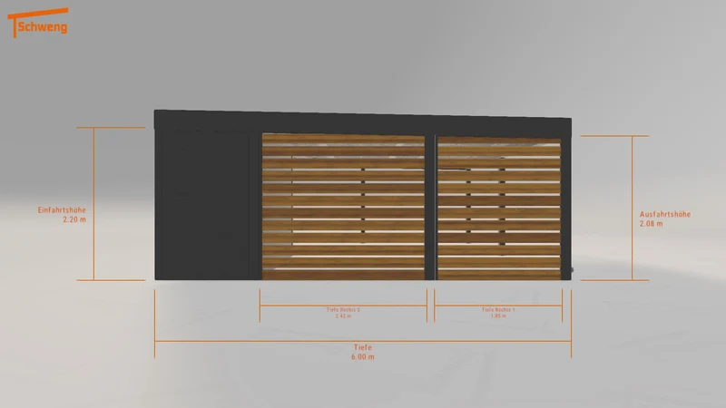 #DE Schweng Flachdachcarport C600 (ID mj54ng) #MTG