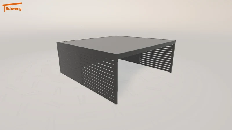 #DE Schweng Flachdachcarport C600 (ID 2qjdz9)