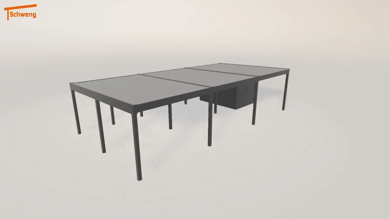 #DE Schweng Flachdachcarport C600 (ID 42z9b9)