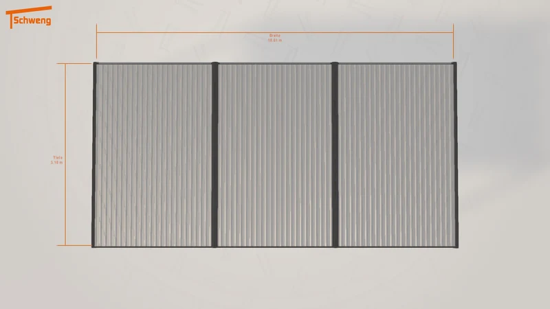 #DE Schweng Flachdachcarport C600 (ID 42z9b9)