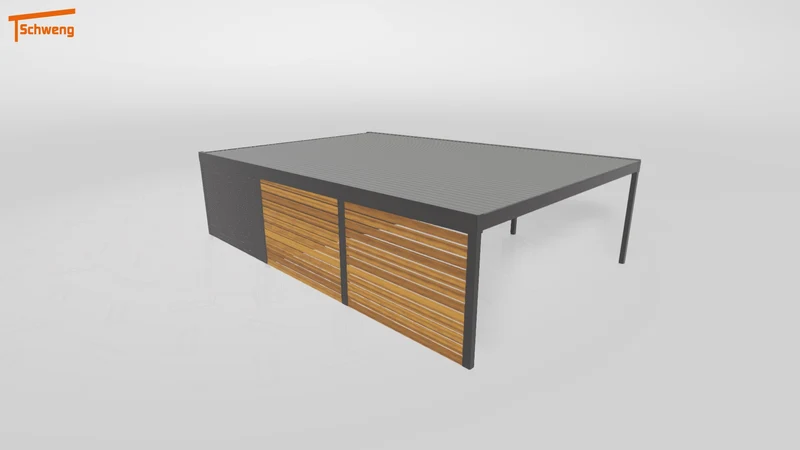 #DE Schweng Flachdachcarport C600 (ID 9wxqb5)