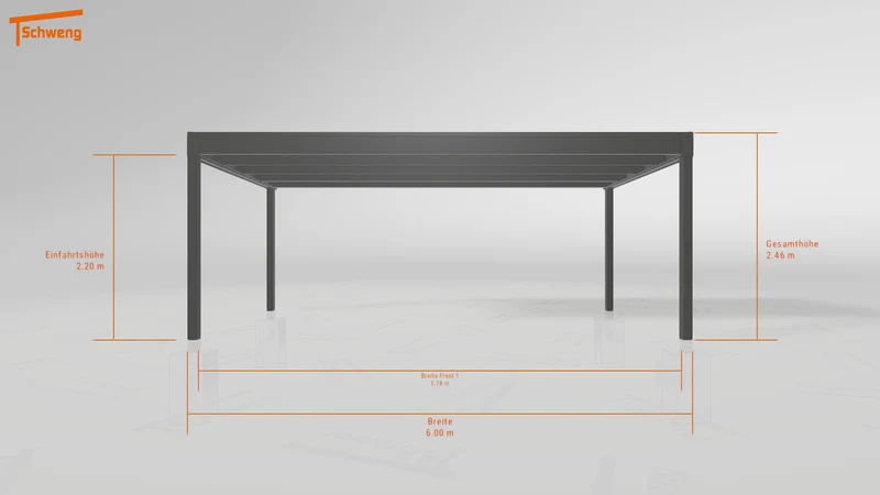 #DE Schweng Flachdachcarport C600+ (ID pbqdq4) #MTG