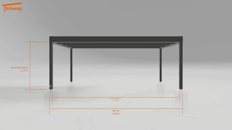 #DE Schweng Flachdachcarport C600+ (ID pbqdq4) #MTG