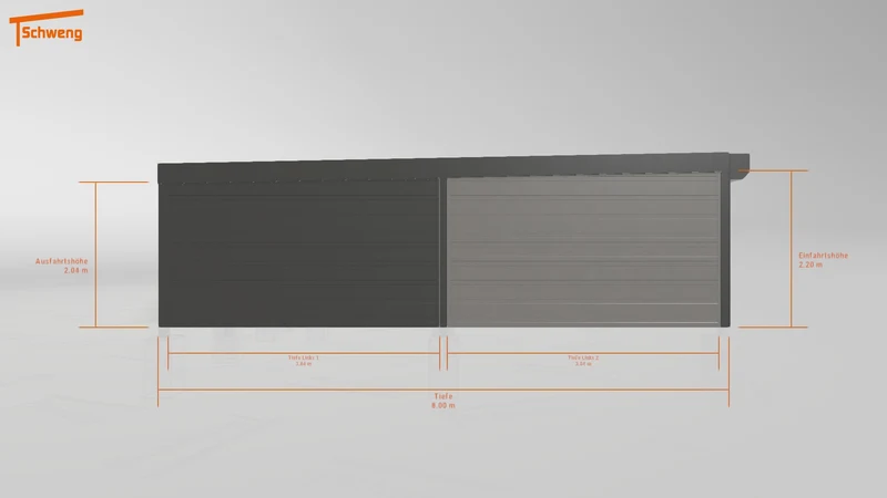 #DE Schweng Flachdachcarport C600 (ID zbx4xm) #MTG