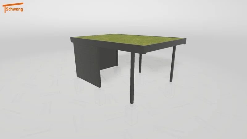 #DE Schweng Flachdachcarport C600+ (ID jjrnrq) #MTG