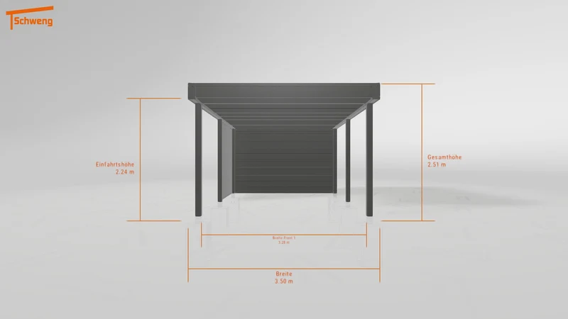 #DE Schweng Flachdachcarport C600+ (ID jjrnrq) #MTG