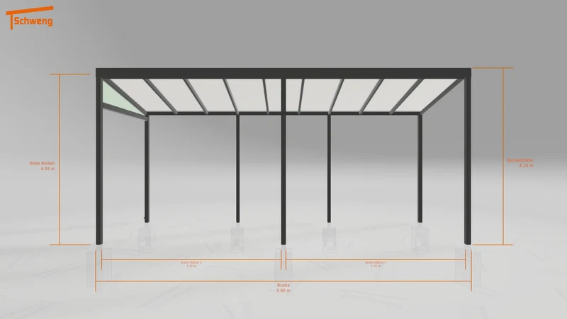 #DE Schweng Pultdachcarport S400 (ID yg72nb)