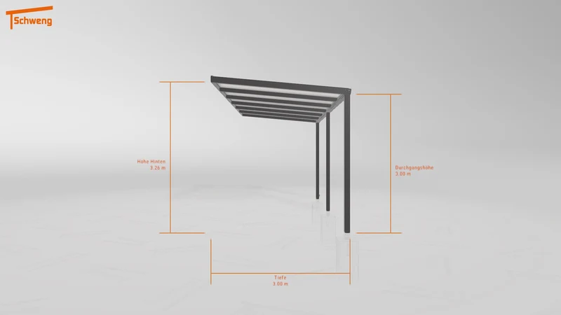#DE Schweng Pultdachcarport S350 (ID 9wx5p9)