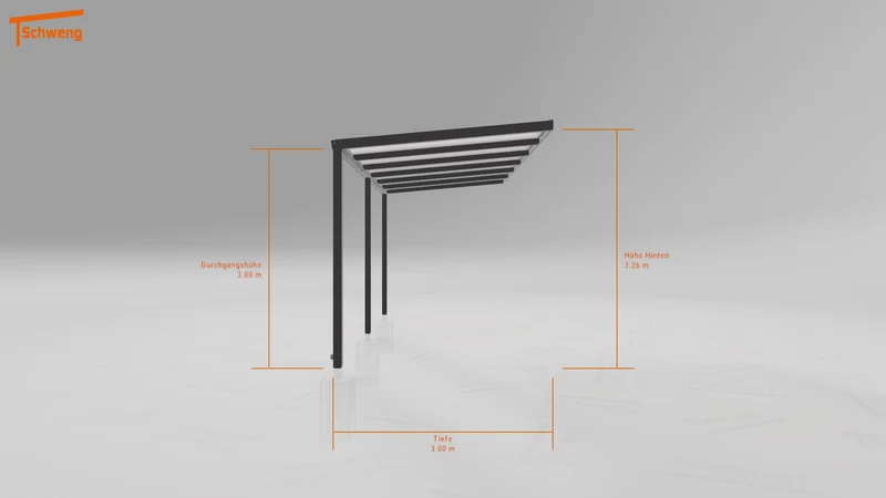 #DE Schweng Pultdachcarport S350 (ID 9wx5p9)