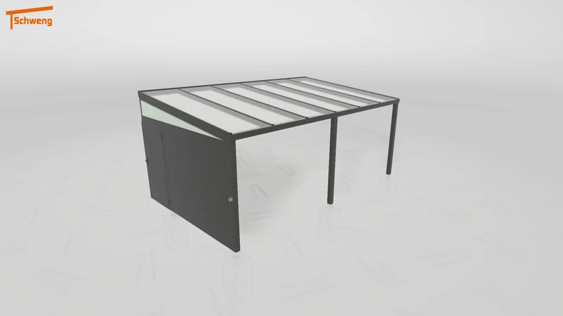 #DE Schweng Pultdachcarport S350 (ID 5m9jgr)