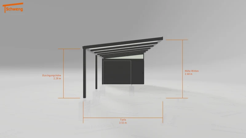 #DE Schweng Pultdachcarport S350 (ID 5m9jgr)