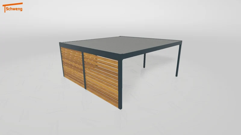 #DE Schweng Flachdachcarport C600 (ID w3ygpr)