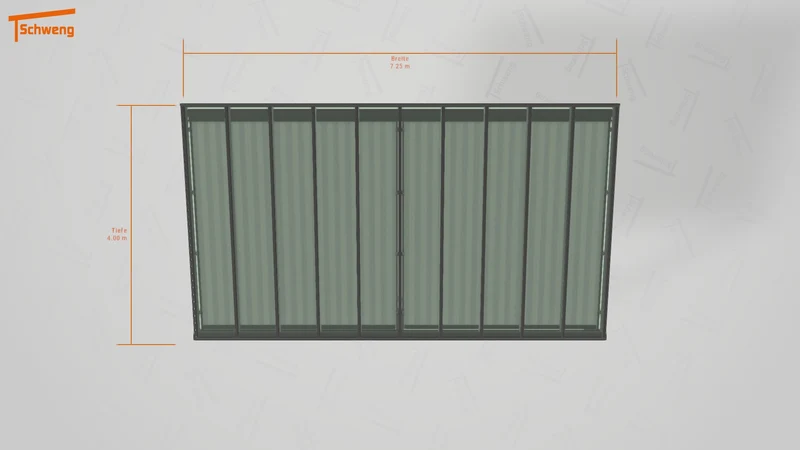 #DE Schweng Terrassenüberdachung S400 (ID x75x98) #MTG