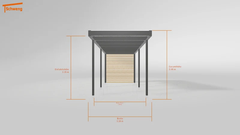 #DE Schweng Flachdachcarport C600 (ID 775qw5) #MTG