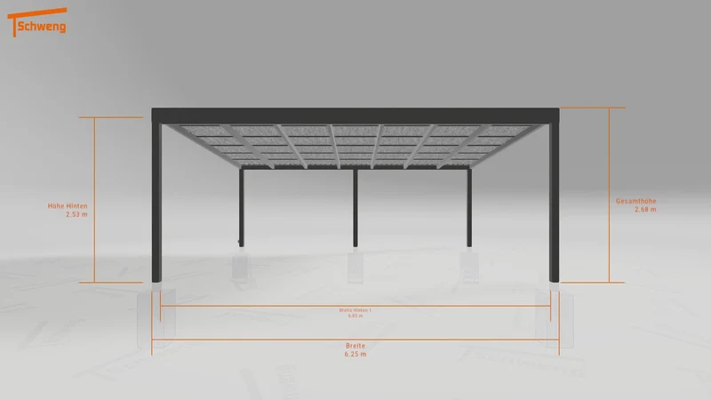 #DE Schweng Pultdachcarport S400 (ID 5m9n8w)