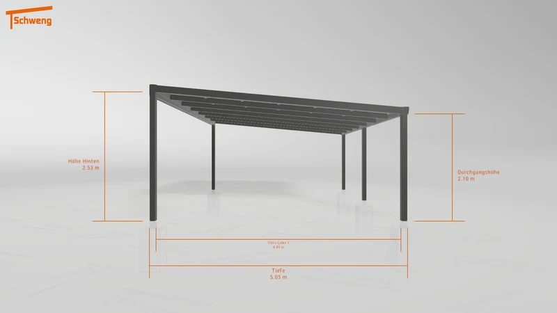 #DE Schweng Pultdachcarport S400 (ID 5m9n8w)