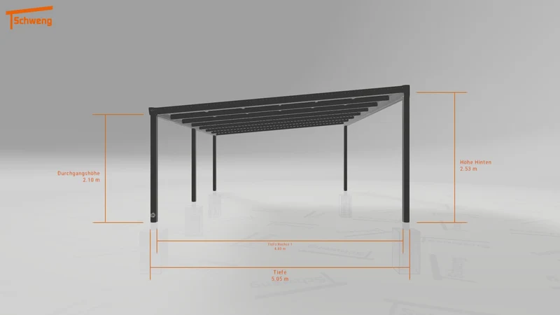 #DE Schweng Pultdachcarport S400 (ID 5m9n8w)