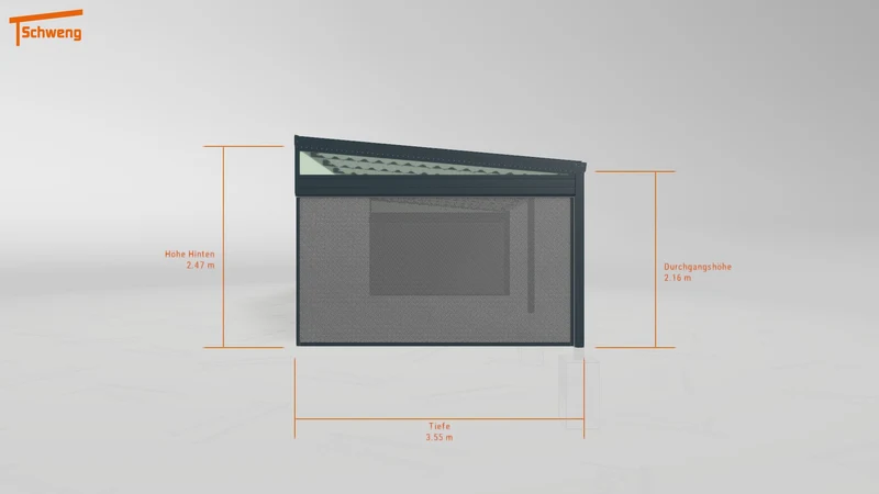 #DE Schweng Terrassenüberdachung S350 (ID w3y7w7)