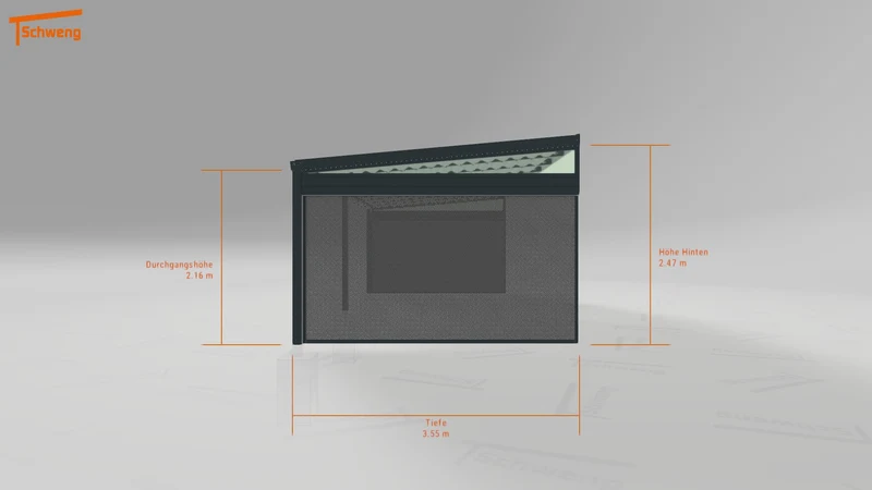 #DE Schweng Terrassenüberdachung S350 (ID w3y7w7)