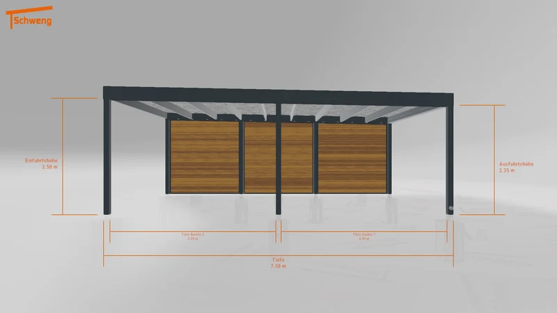 #DE Schweng Flachdachcarport C600 (ID 775q8x) #MTG
