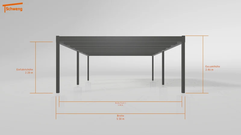 #DE Schweng Flachdachcarport C600 (ID 5m9ny4) #MTG