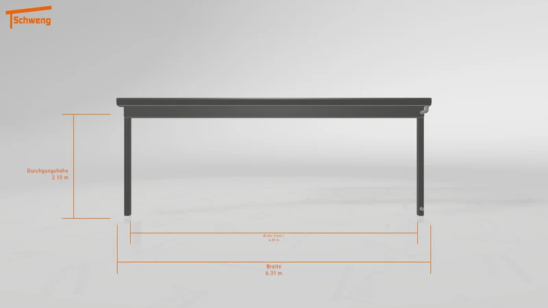 #DE Schweng Terrassenüberdachung S400 (ID zbxzp5)