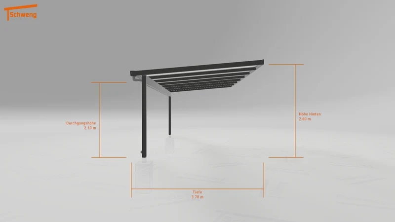 #DE Schweng Terrassenüberdachung S400 (ID zbxzp5)