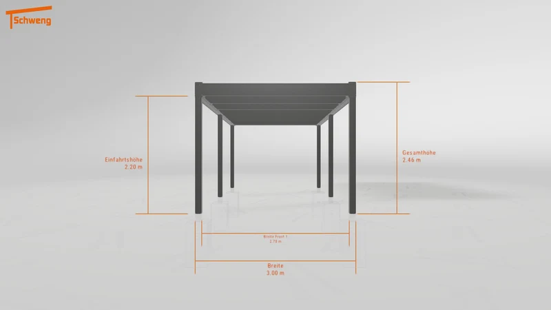 #DE Schweng Flachdachcarport C600+ (ID jjrv5x) #MTG