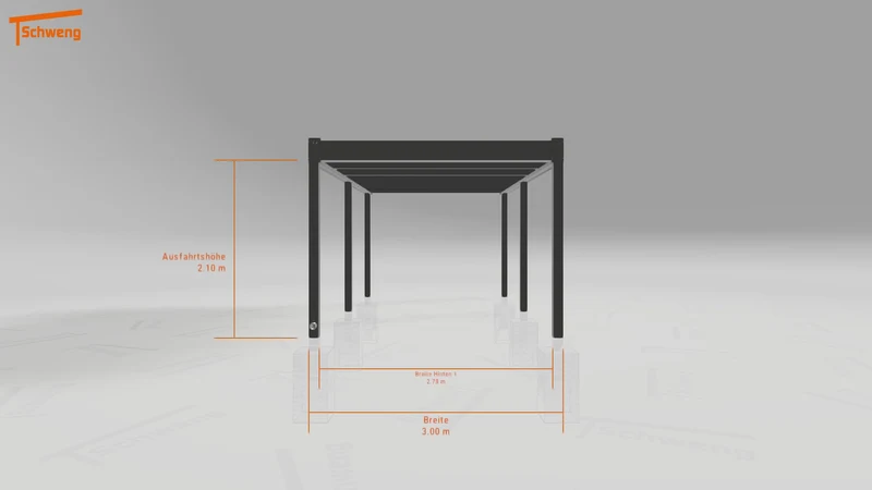 #DE Schweng Flachdachcarport C600+ (ID jjrv5x) #MTG