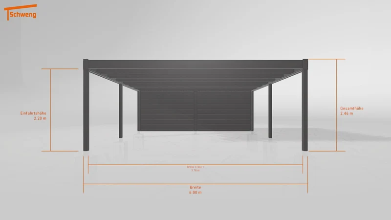 #DE Schweng Flachdachcarport C600+ (ID pbqynv) #MTG