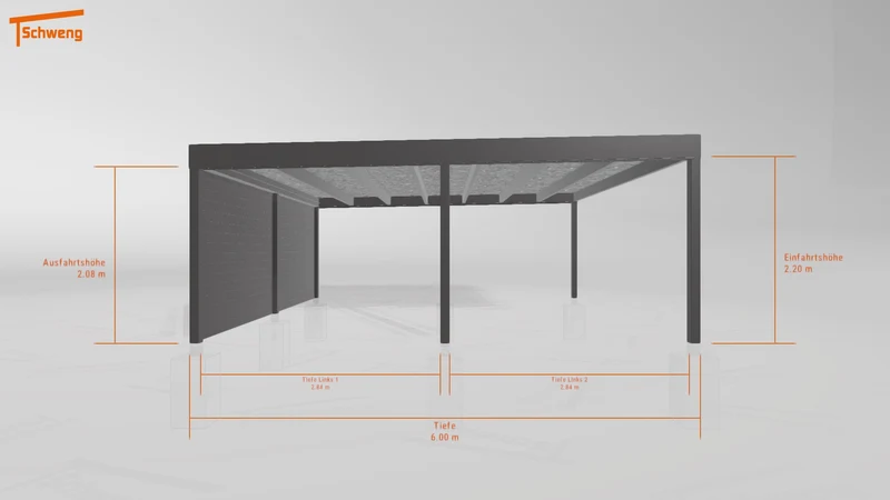 #DE Schweng Flachdachcarport C600+ (ID pbqynv) #MTG