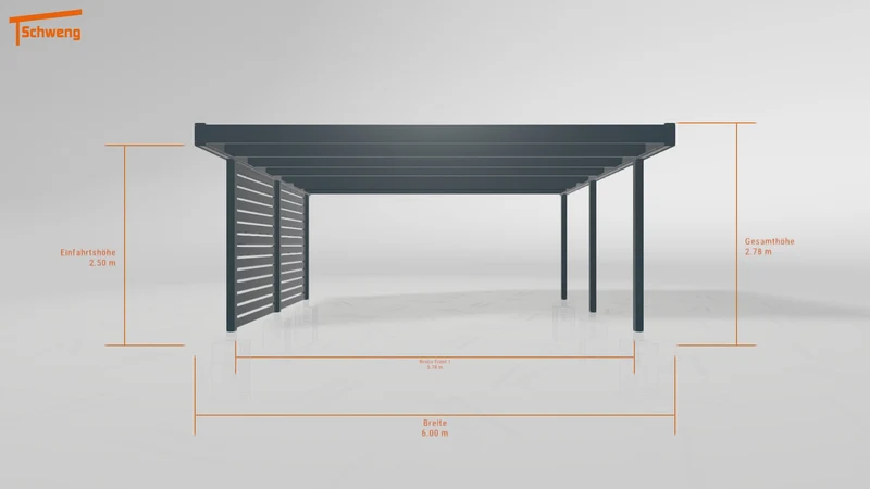 #DE Schweng Flachdachcarport C600 (ID 33pv3n) #MTG