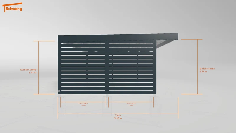 #DE Schweng Flachdachcarport C600 (ID 33pv3n) #MTG