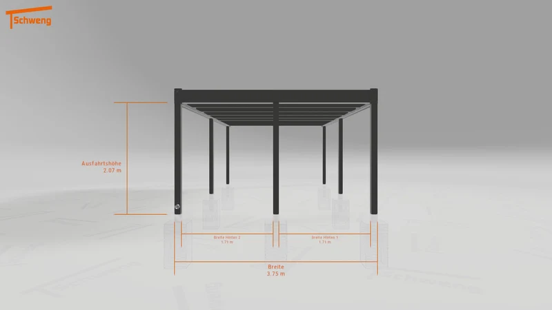 #DE Schweng Flachdachcarport C600 (ID v493yx) #MTG