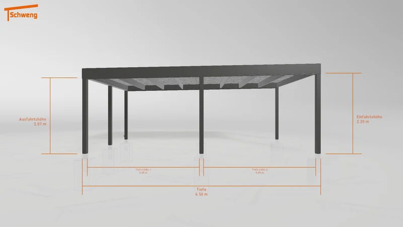 #DE Schweng Flachdachcarport C600 (ID v493yx) #MTG