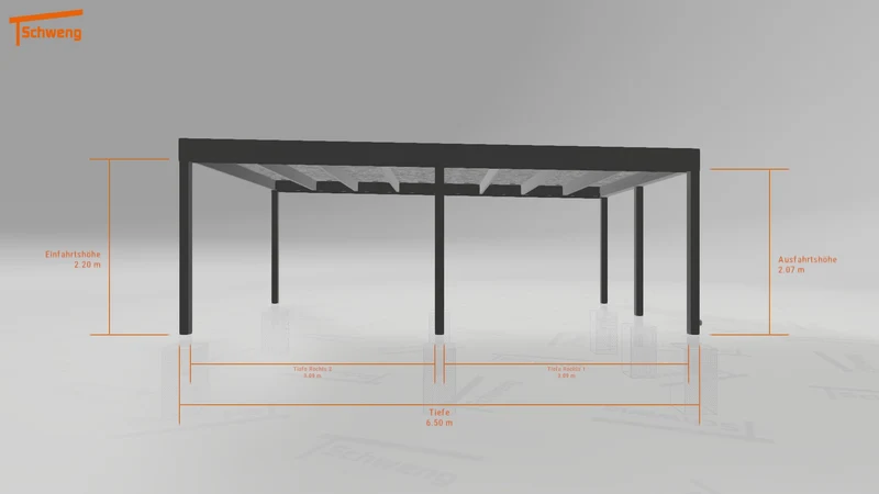 #DE Schweng Flachdachcarport C600 (ID v493yx) #MTG