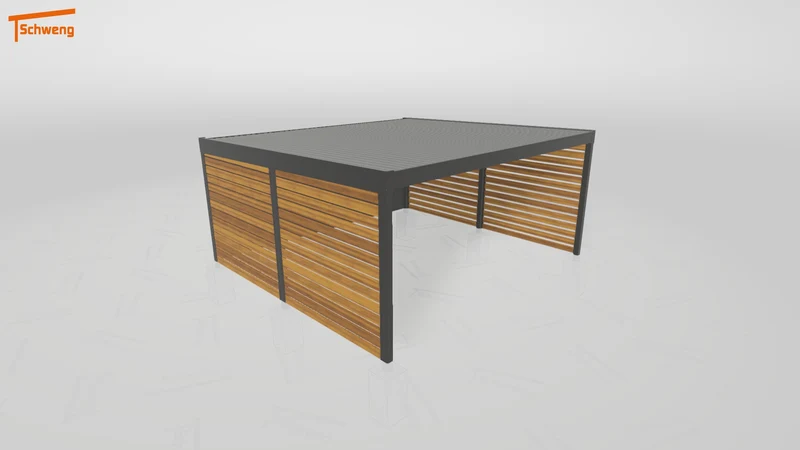 #DE Schweng Flachdachcarport C600+ (ID 5mwv54) #MTG