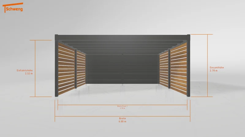 #DE Schweng Flachdachcarport C600+ (ID 5mwv54) #MTG