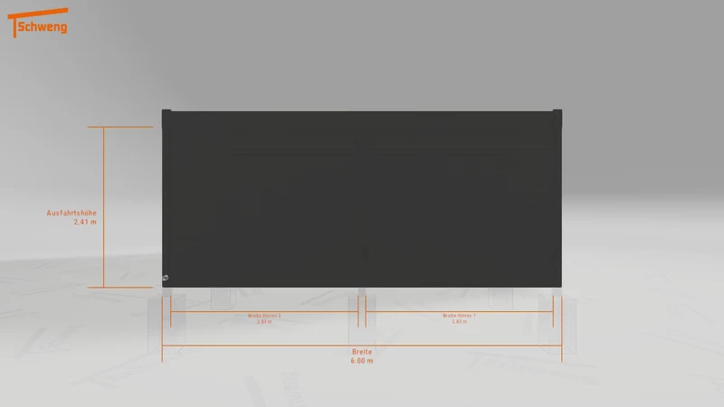 #DE Schweng Flachdachcarport C600+ (ID 5mwv54) #MTG