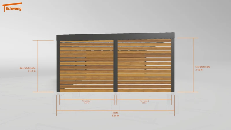 #DE Schweng Flachdachcarport C600+ (ID 5mwv54) #MTG