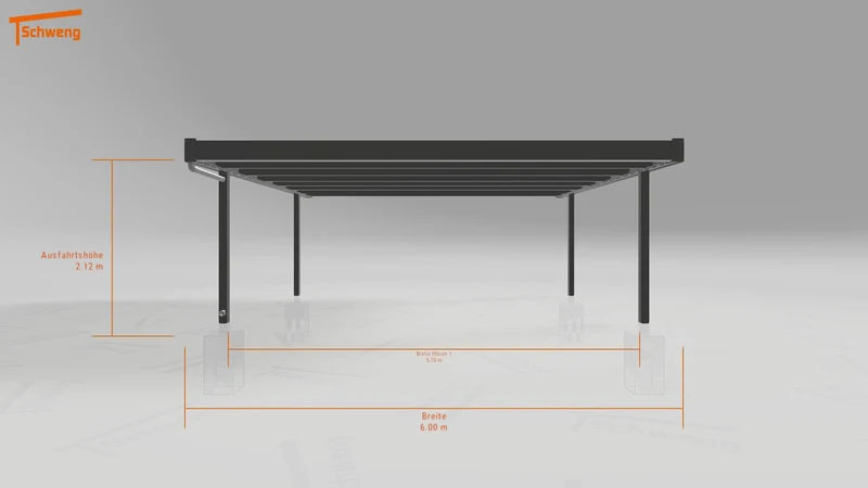 #DE Schweng Flachdachcarport C600+ (ID bkgmbg) #MTG