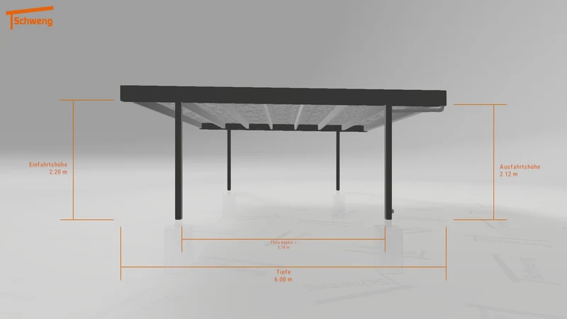 #DE Schweng Flachdachcarport C600+ (ID bkgmbg) #MTG