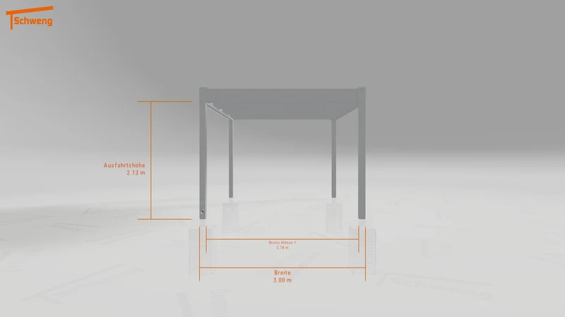 #DE Schweng Flachdachcarport C600 (ID jjrvpn)