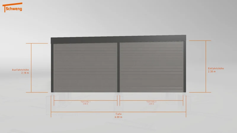 #DE Schweng Flachdachcarport C600+ (ID zbx57y) #MTG